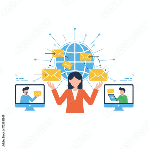 The email service allows integration with third‑party email clients