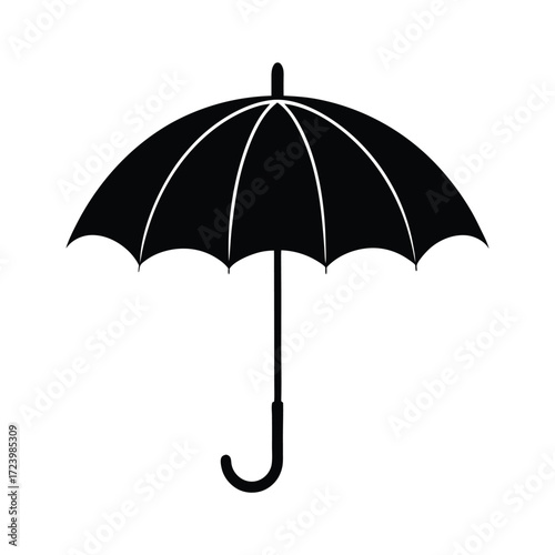 Zoo Keeper element isolated umbrella on white background