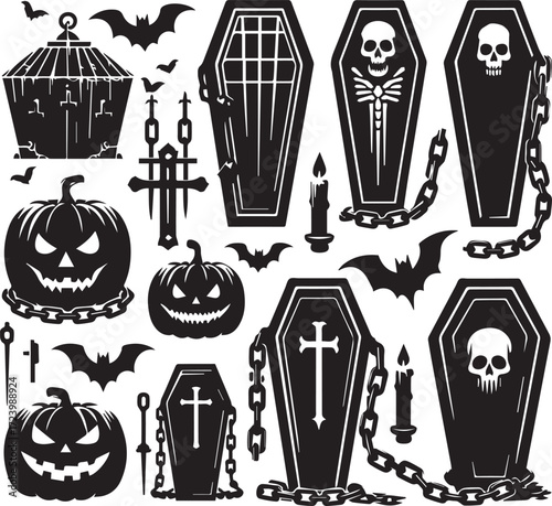Halloween Silhouettes Icons