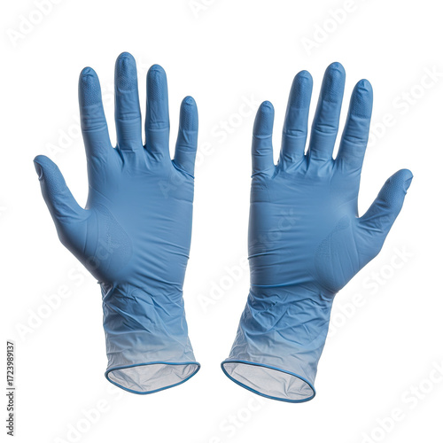 surgical gloves on white background