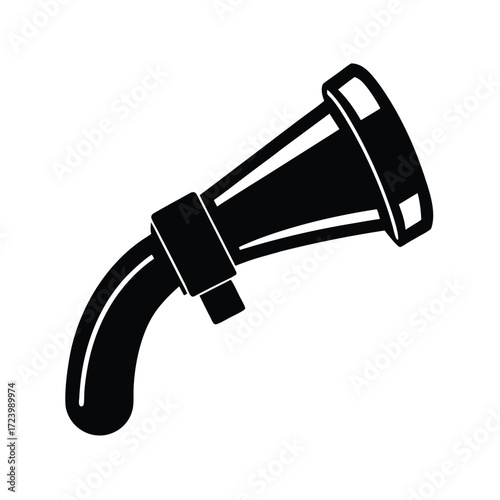 Zoo Keeper element isolated water hose nozzle on white background