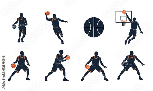 Flat Icons Collection of Tennis – Minimalist Vector Illustrations Featuring Racket, Ball, Court, Player, Net, Match Equipment, and Sport Symbols for Web, Mobile App UI, Infographics, and Print Design