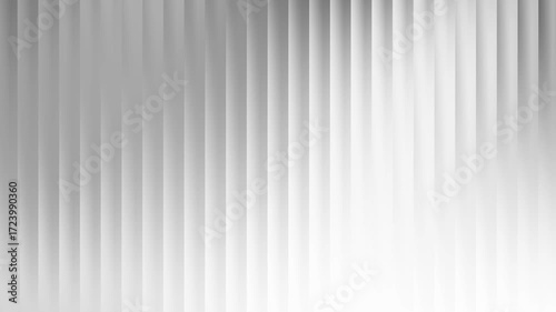 Abstract 4K Clean Motion Background: Shimmering Vertical Bars in White and Silver Grayscale 