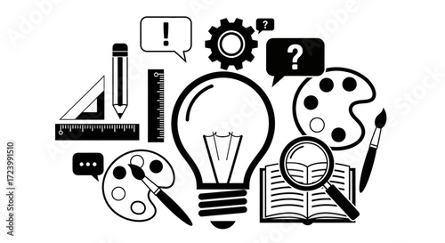 Creative process concept idea generation exploration and discovery knowledge elements