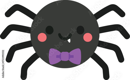 vector illustration of a spider