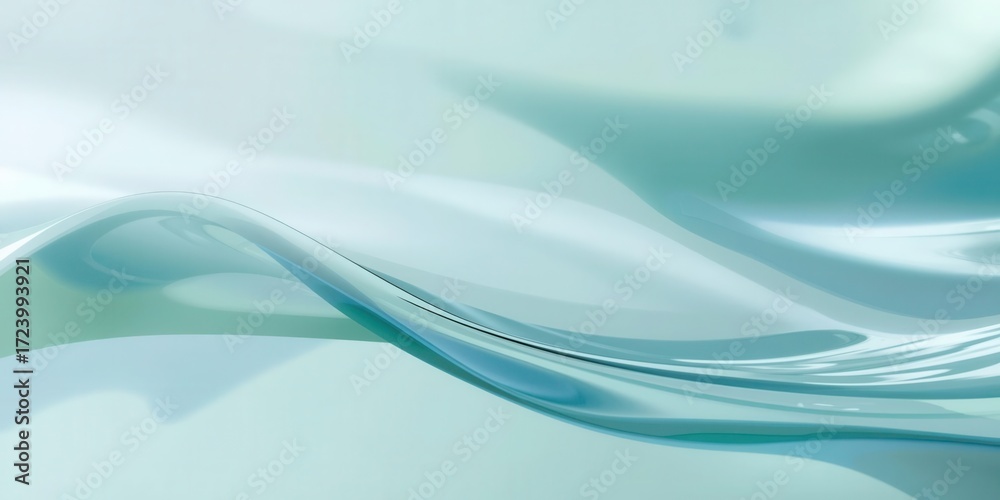 Fototapeta premium Flowing water motion abstract design digital art tranquil environment close-up view serenity and calmness