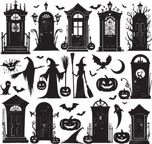 Halloween Silhouettes Icons