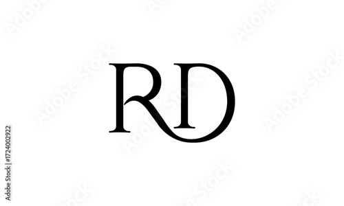 RD initial letters, monogram logo