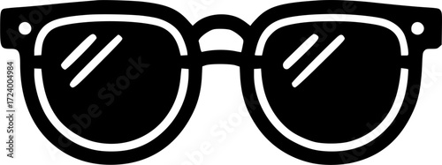 Black sunglasses icon sign, symbol, vector, art