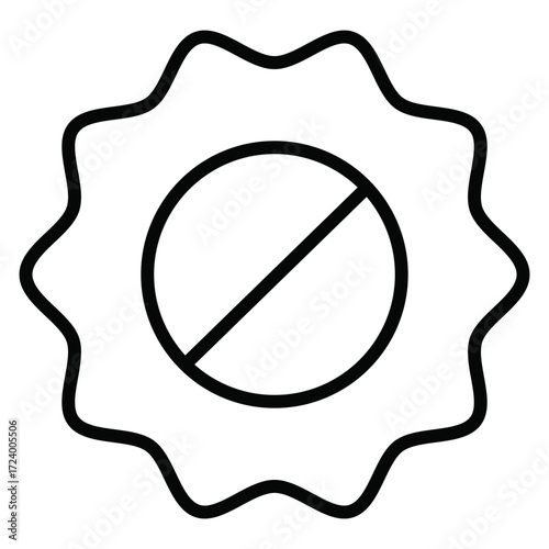 Stop icon with blue, black color | Modern icon for budget, start-up, stop work, web, mobile, presentation