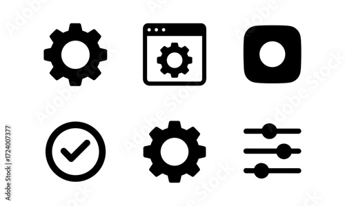 Essential user interface vector icons set for web and app design