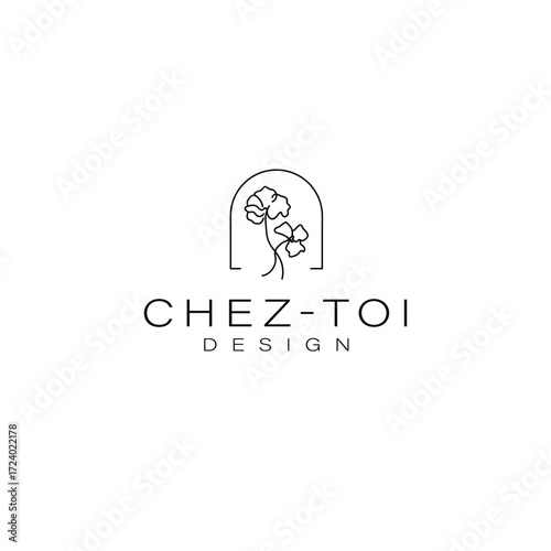 Aesthetic Real estate and interior design logo