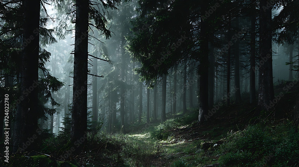 Fototapeta premium morning in the forest