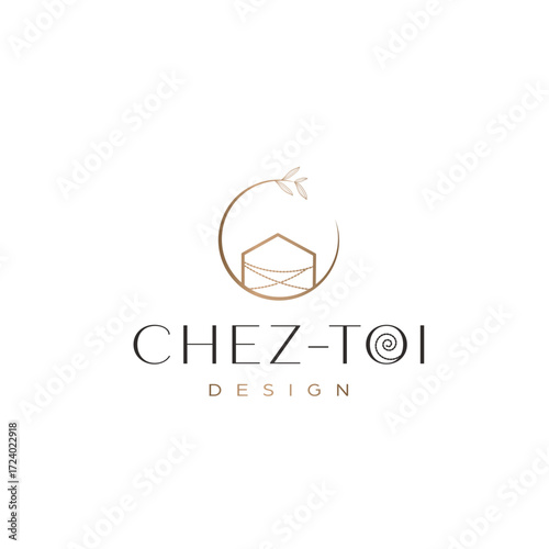 Aesthetic Real estate and interior design logo
