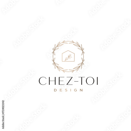 Aesthetic Real estate and interior design logo