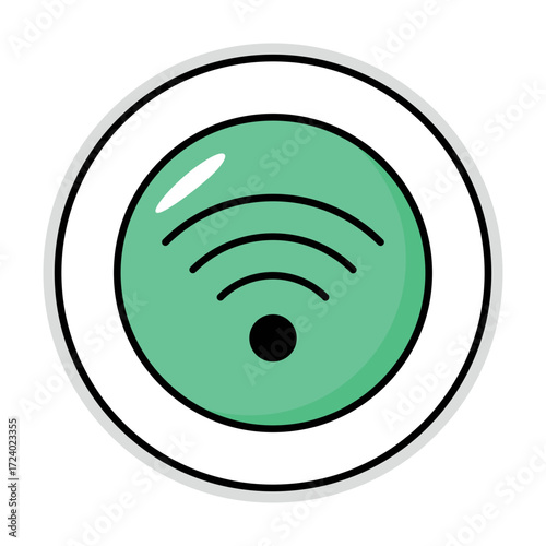 User interface colored outline icons