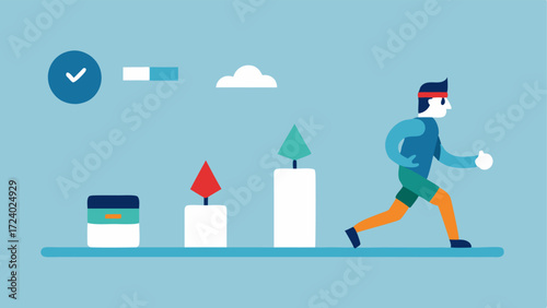 Chronicles of Recovery A timeline of recovery stages with illustrations of an athlete using cryotherapy followed by engaging in light exercises symbolizing the journey to fitness.