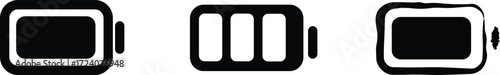 Battery Charge Full UI Icon Minimalist Vector Simple battery icon for apps, devices, and energy theme