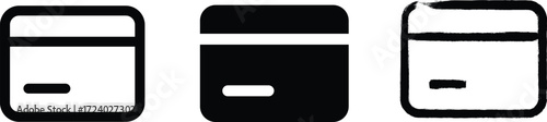 Modern ID card icon for accounts, login, and identity apps