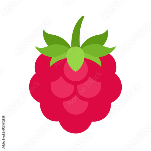 raspberry isolated on white