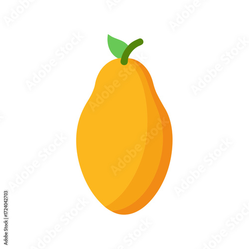 vector illustration of an papaya fruit