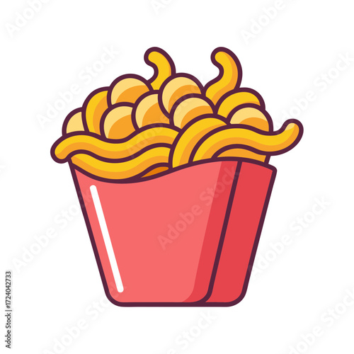 french fries and ketchup