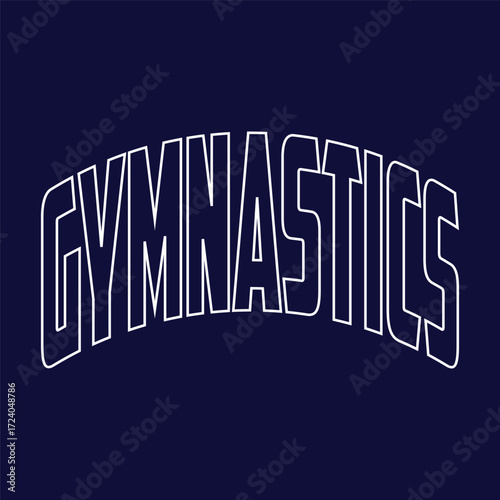 Funny Gymnast Girls Women Retro Vintage Gymnastics T-shirt Design