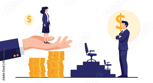 Understanding the gender pay gap in corporate settings.
