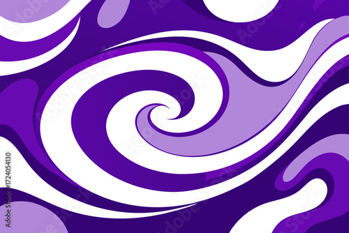 Abstract purple and white swirling design