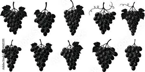 Black silhouette orange citrus fruit slice vector illustration, fresh healthy organic food design, isolated modern graphic clipart for natural juice market branding