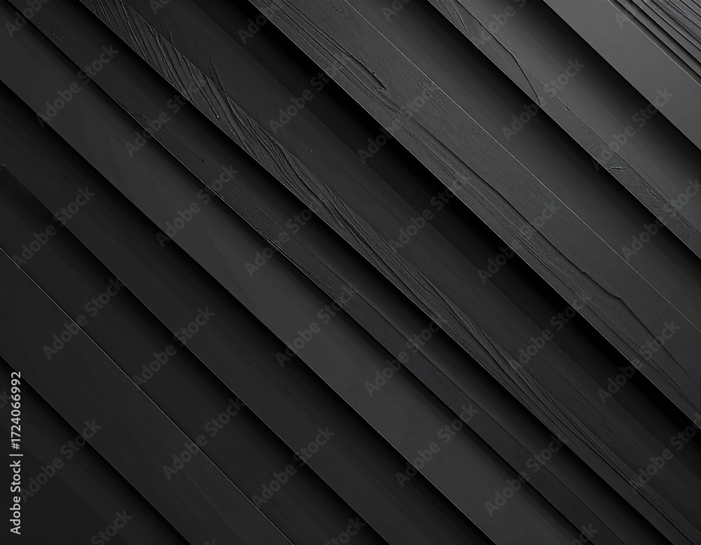 Obraz premium Abstract Black Geometric Background with Diagonal Layers