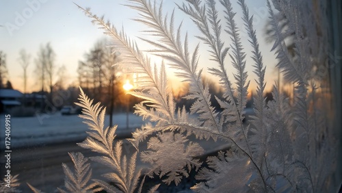 Frost on the window
