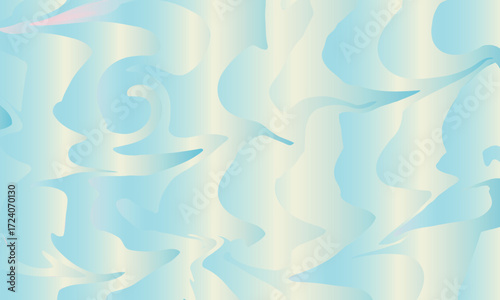 Abstract calming blue and white fluid art modern design wallpaper