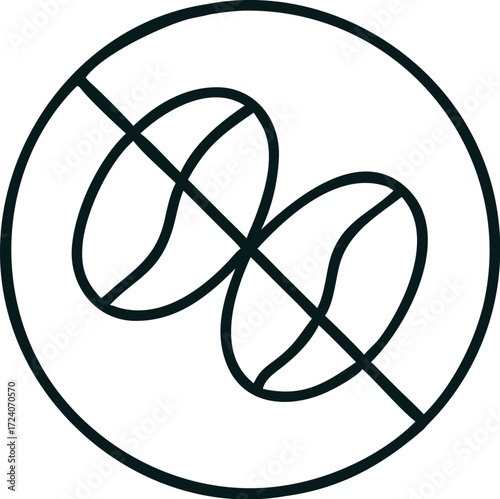 Black and white abstract vector design of circles and lines creating a flowing symbol with a modern, technological feel