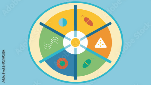 Epigenetic Code Wheel A wheel divided into segments each labeled with an environmental factor stress chemicals diet that can modify genetic expression illustrating the idea of a
