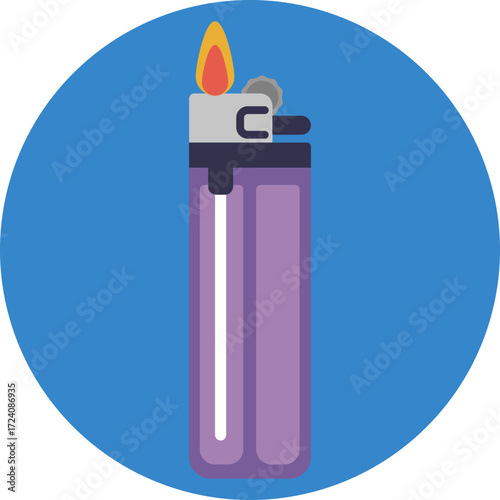 A handheld lighter used to ignite cannabis.