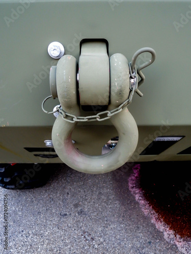 gancio traino camion militare