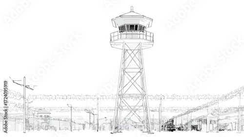 Professional Prison Tower Security System for Secure Territory Protection