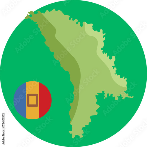 Location Marker – An icon representing Moldova on a map, highlighting its position in Eastern Europe.