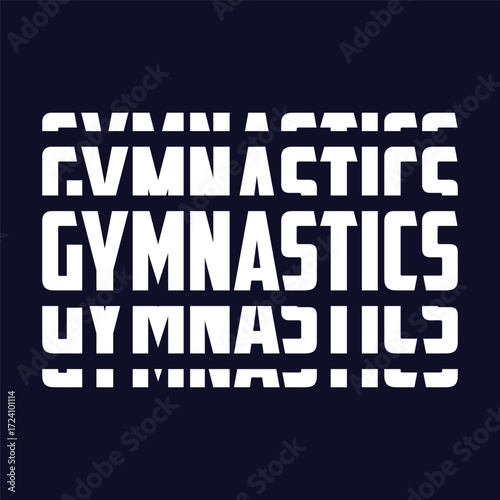 Funny Gymnast Girls Women Retro Vintage Gymnastics T-shirt Design