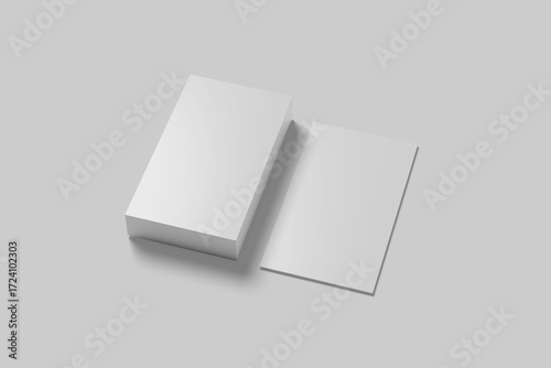 two vertical business cards for design presentation