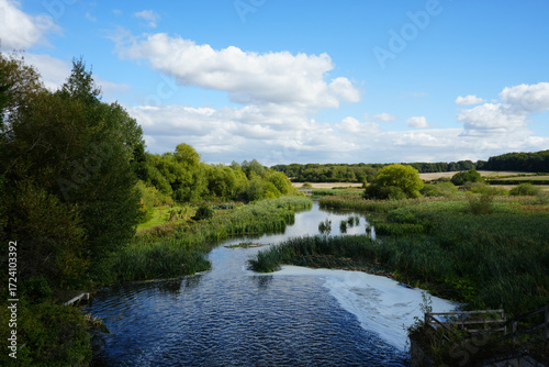 Φωτογραφία River Landscape at Clumber Park, Nottinghamshire, England: A Serene Countryside
