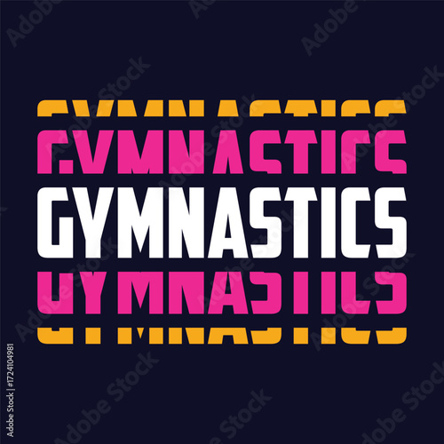 Funny Gymnast Girls Women Retro Vintage Gymnastics T-shirt Design