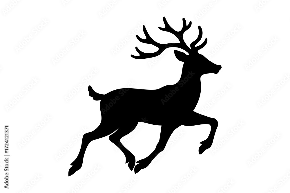 Fototapeta premium deer silhouette vector