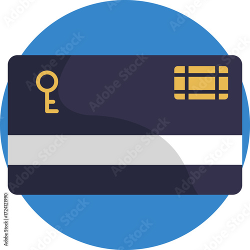 Access card for secure entry in hotels or offices.