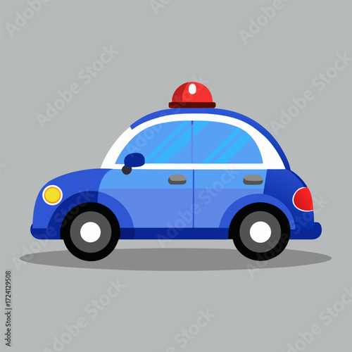 police car vector illustration