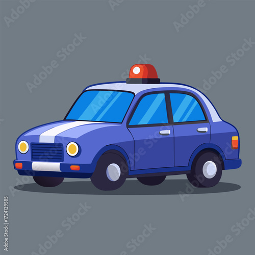 police car vector illustration