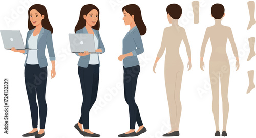 set of business woman