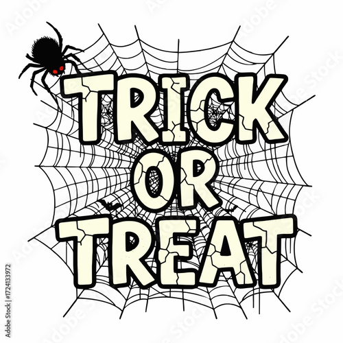 Trick or treat spider web halloween spooky holiday celebration october festive party scary decoration fun