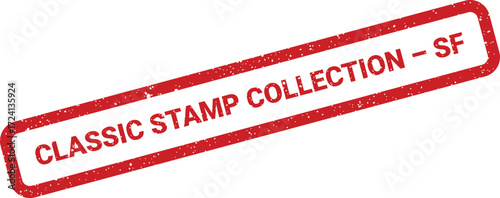A red rectangular stamp displays the text Classic Stamp Collection SF